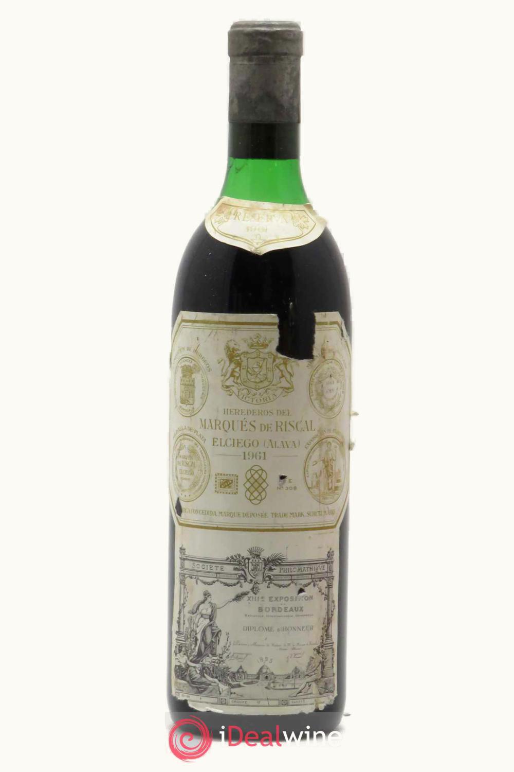 Marqués de Riscal Marqués de Riscal Reserva, DOCa Rioja Alavesa, Spain, 1961