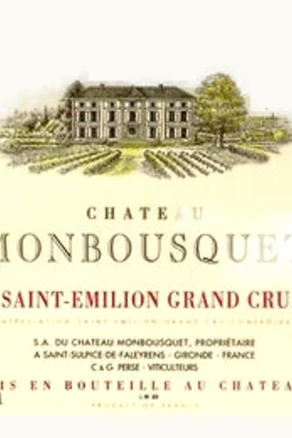 Château Monbousquet Monbousquet St. Émilion Grand Cru, Bordeaux, 1961