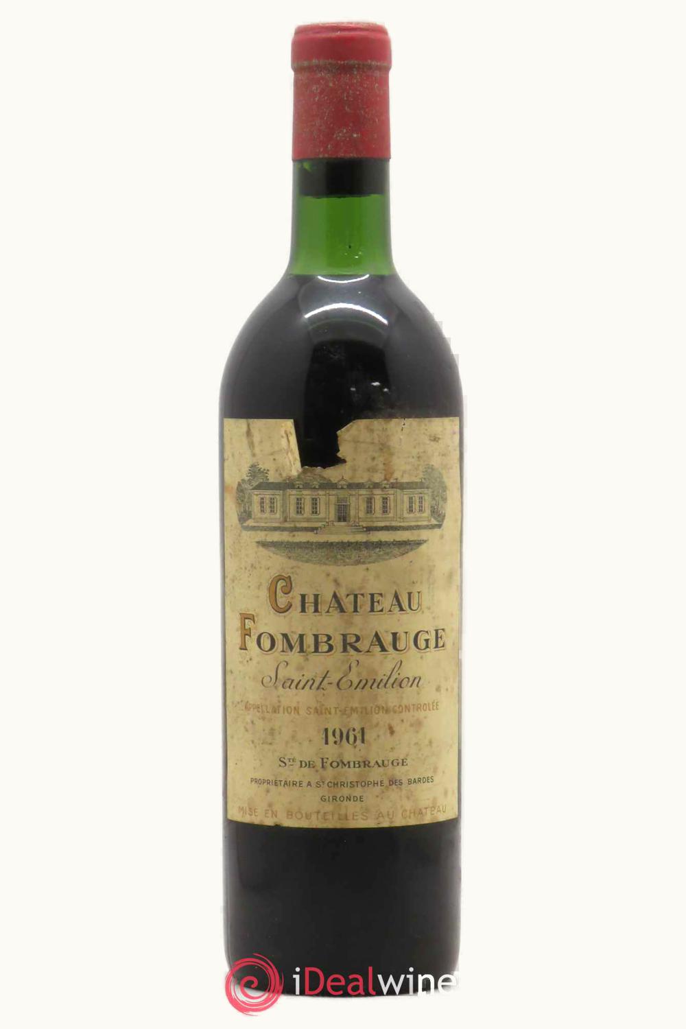 Château Fombrauge Fombrauge St. Émilion Grand Cru, Bordeaux, 1961