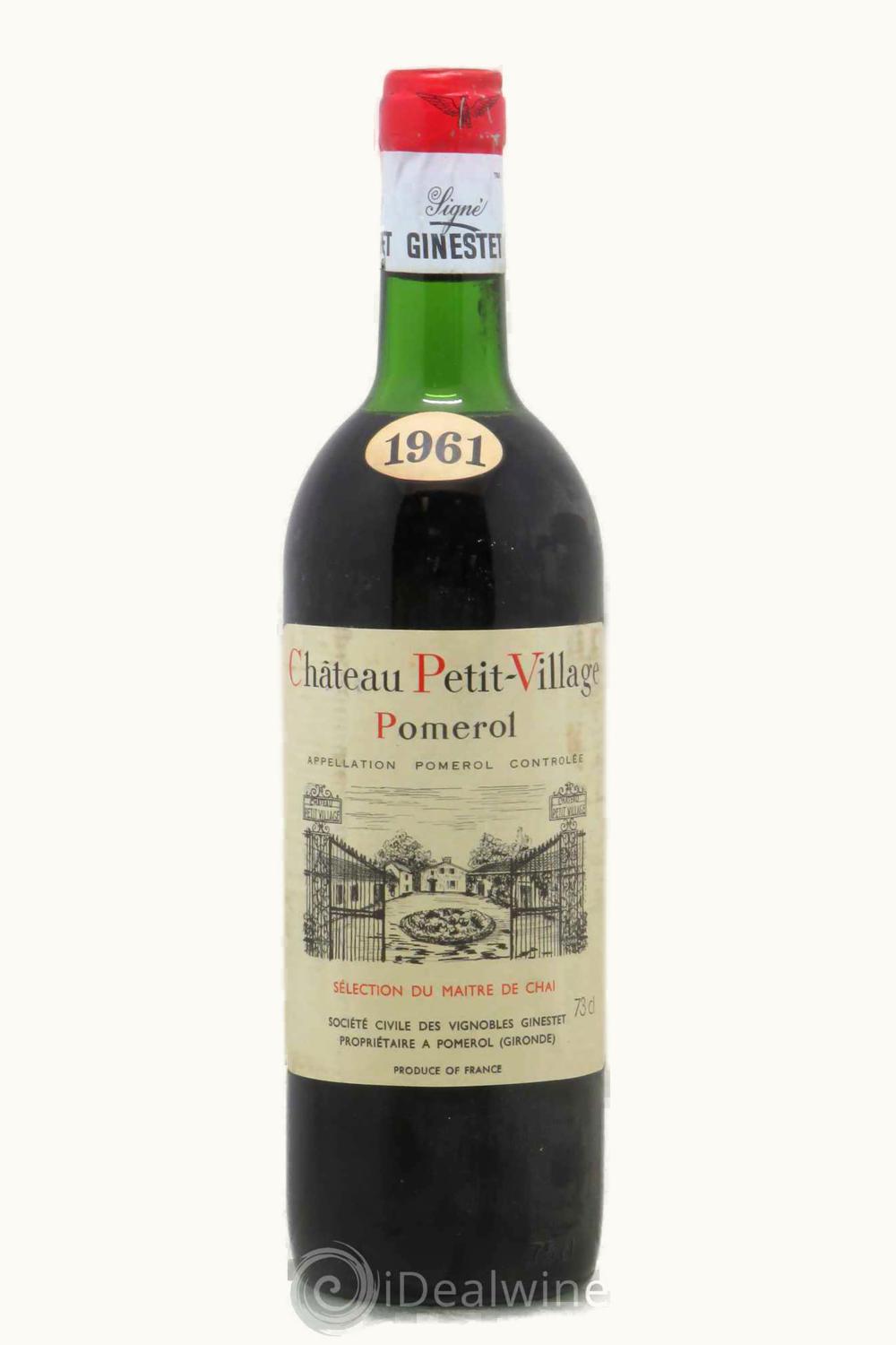 Château Petit Village Château Petit Village Pomerol, Bordeaux, 1961