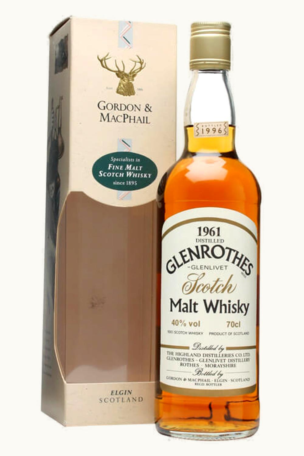 The Glenrothes The Glenrothes Vintage Single Malt Scotch Whisky, Speyside, Scotland, 1961