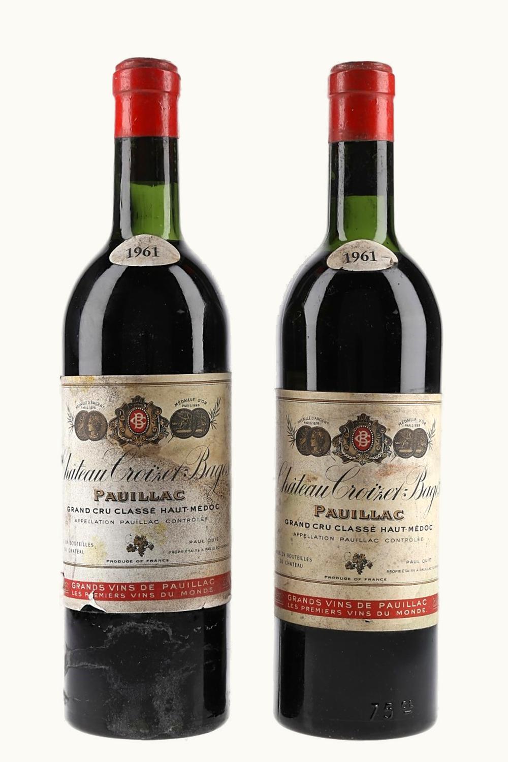 Château Croizet-Bages Château Croizet-Bages Pauillac, Médoc, Bordeaux, 1961