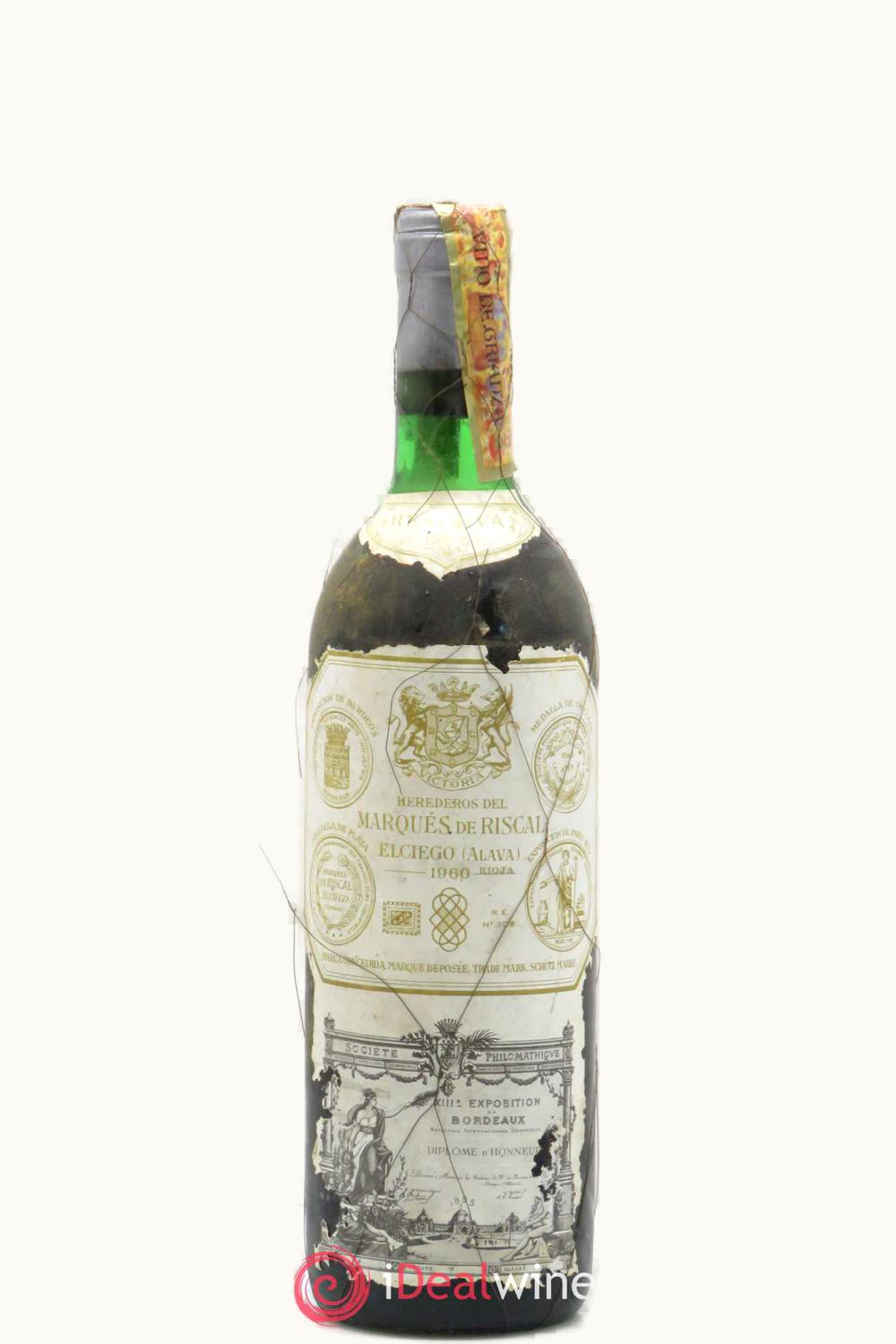 Marqués de Riscal Marqués de Riscal Reserva, D.O.Ca. Rioja Alavesa, Spain, 1960