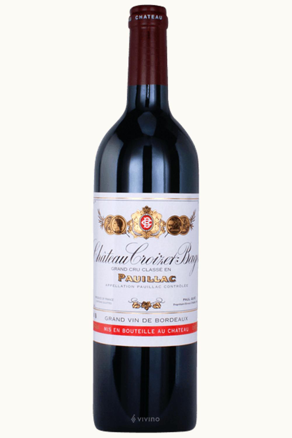 Château Croizet-Bages Château Croizet-Bages Pauillac, Médoc, Bordeaux, 1960