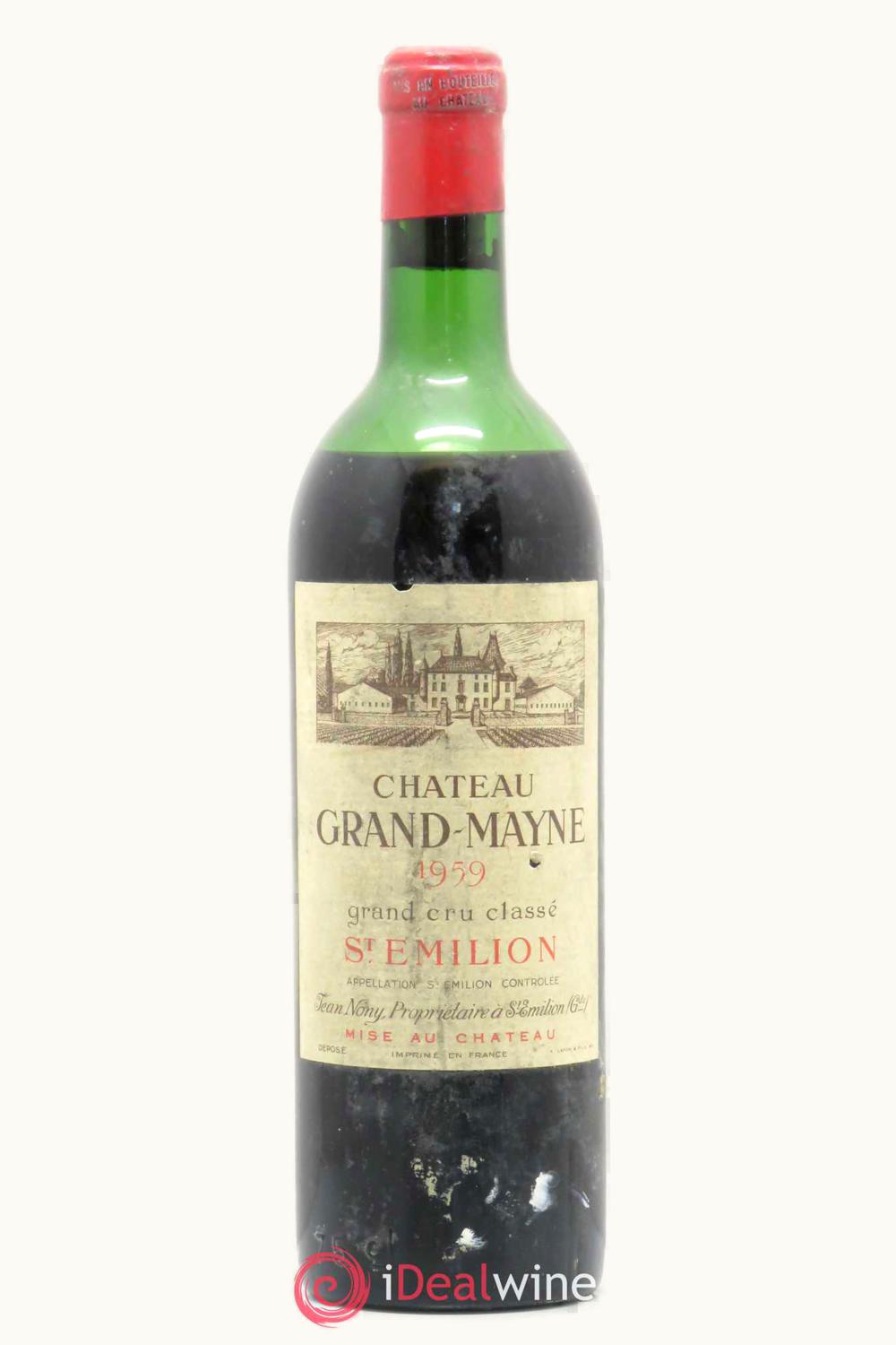 Château Grand Mayne Château Grand Mayne Cru St. Émilion, Bordeaux, 1959
