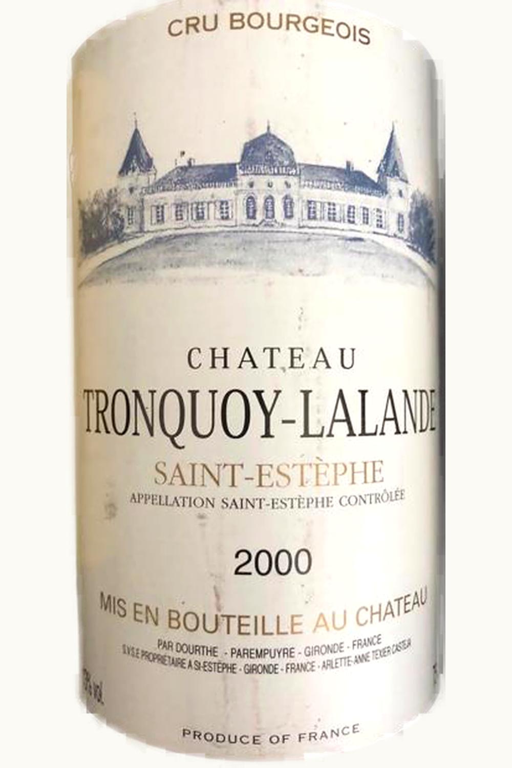 Château Tronquoy-Lalande Château Tronquoy-Lalande St. Estèphe, Médoc, Bordeaux, 1959