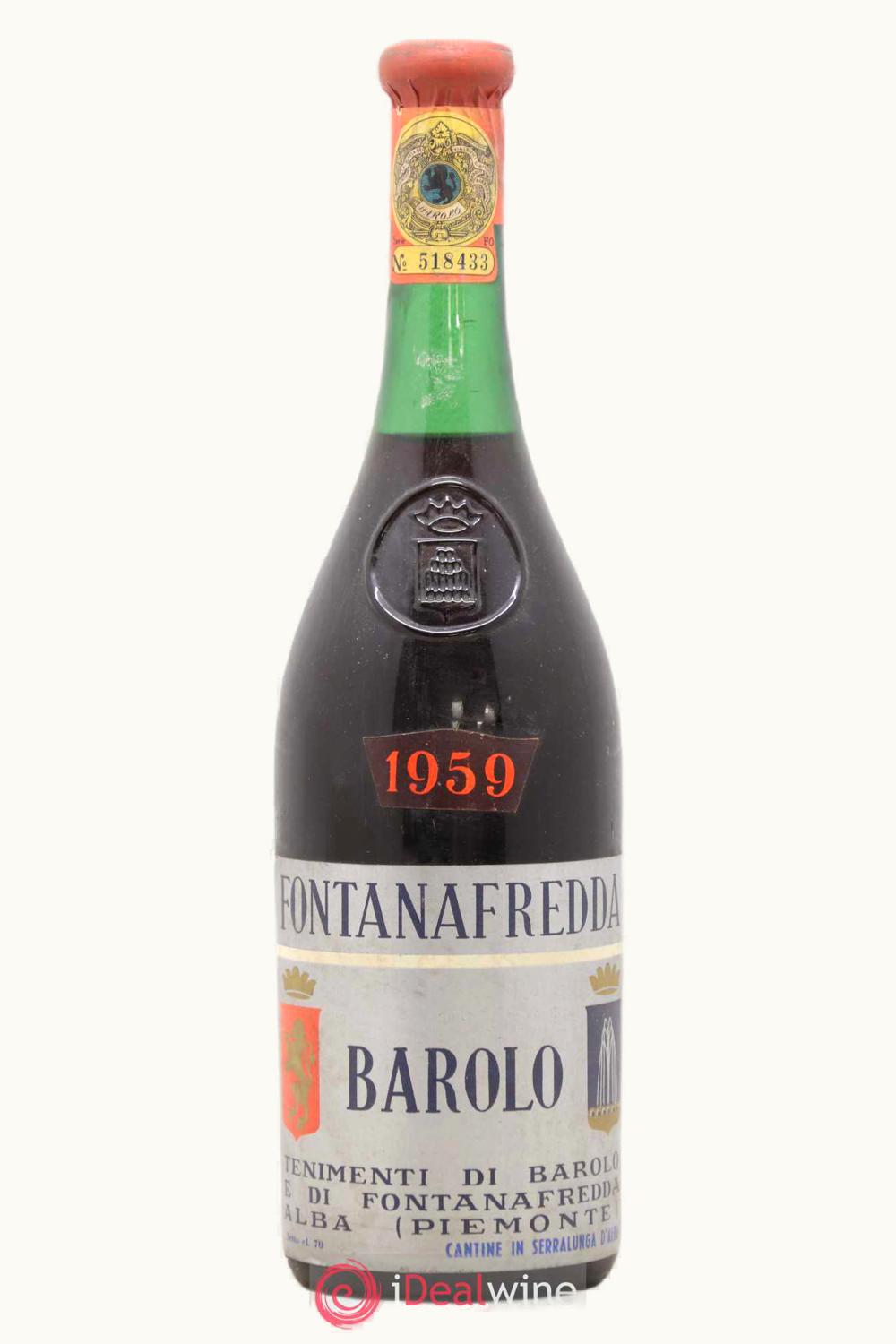 Fontanafredda Fontanafredda DOCG Barolo, Piemonte, Italy, 1959