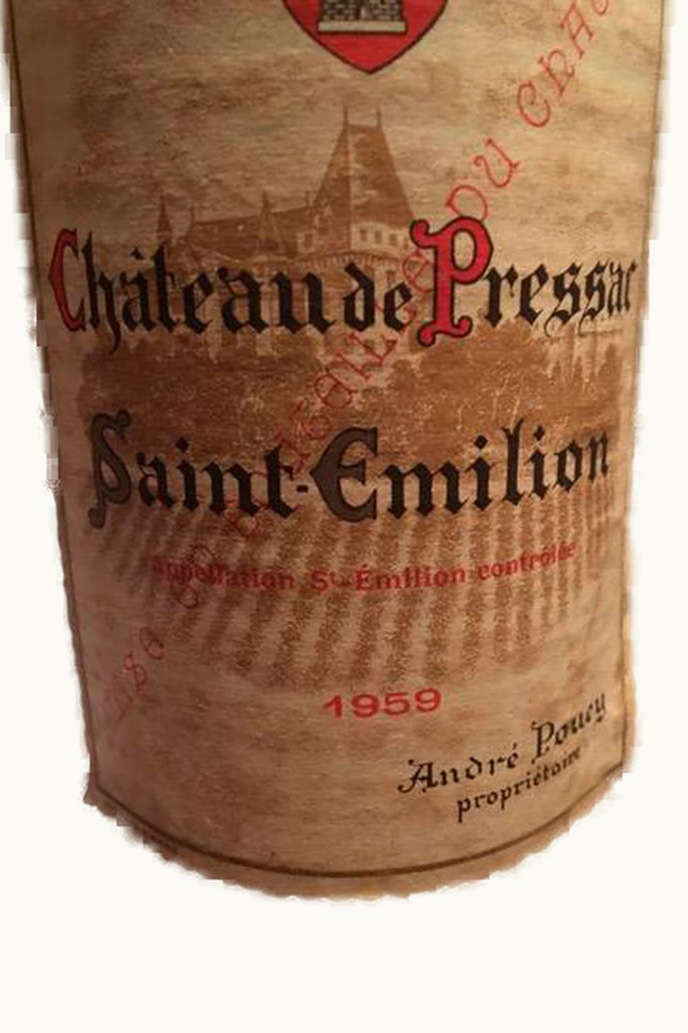 de Pressac de Pressac St. Émilion Grand Cru, Bordeaux, 1959