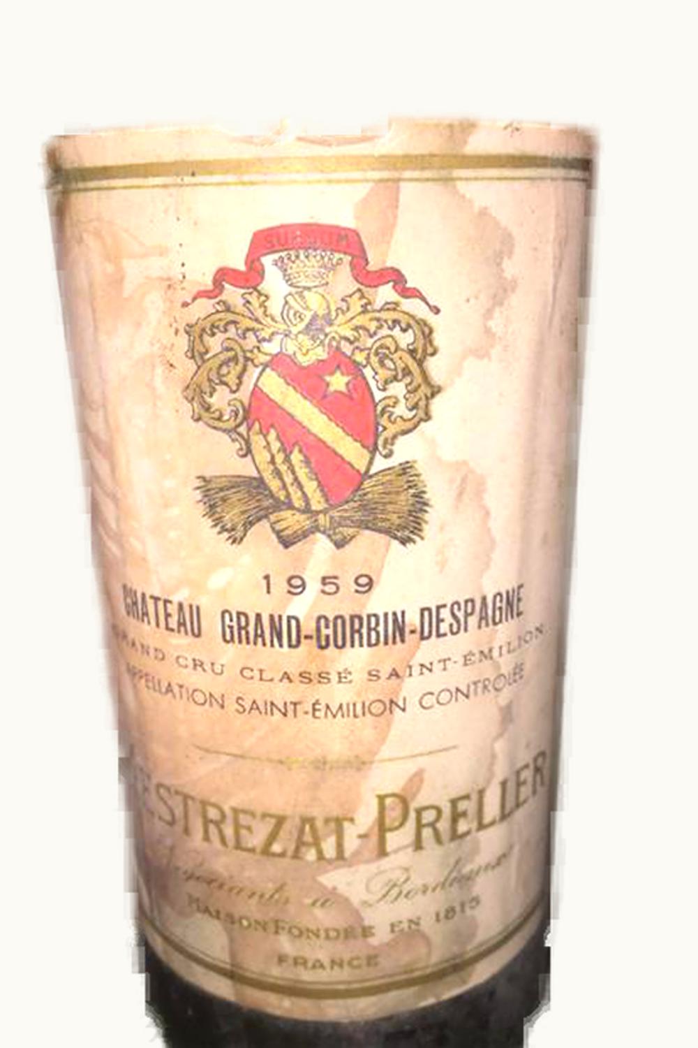 Chateau Grand Corbin-Despagne Chateau Grand Corbin-Despagne St. Emilion Grand Cru, Bordeaux, 1959
