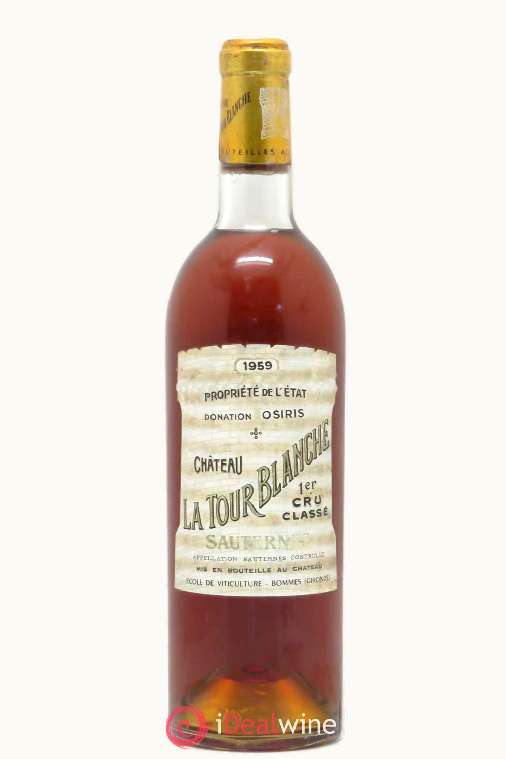 Château La Tour Blanche Château La Tour Blanche Sauternes, Bordeaux, 1959