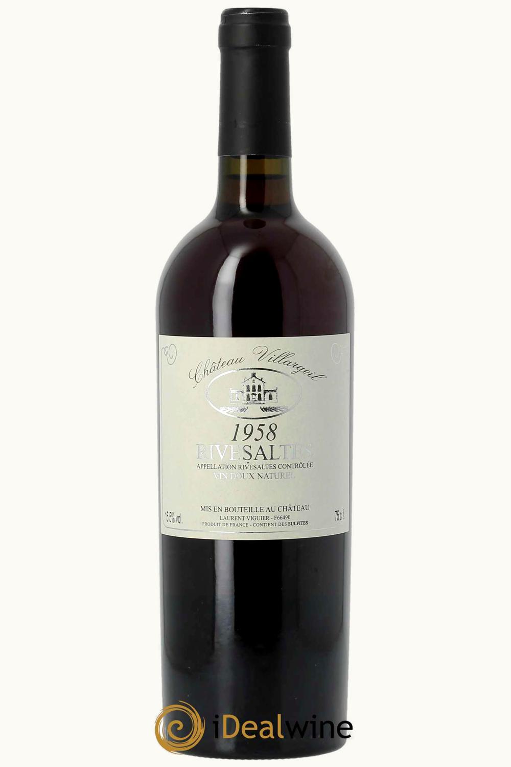 Château Villargueil Château Villargueil Rivesaltes, Languedoc-Roussillon, France, 1958