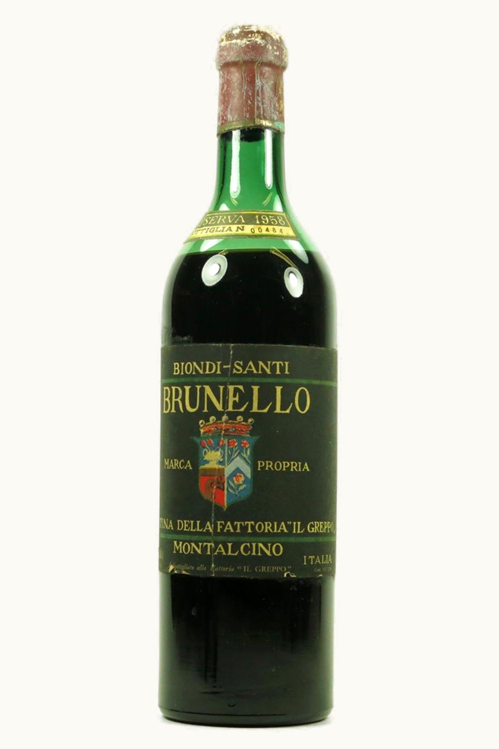 Biondi Santi Biondi Santi Riserva DOCG Brunello di Montalcino, Tuscany, Italy, 1958