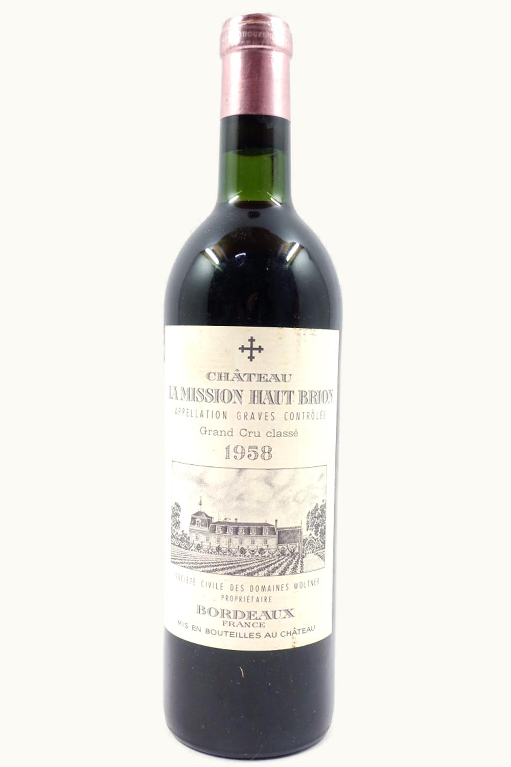 Château La Mission Haut-Brion Château La Mission Haut-Brion Pessac-Léognan, Bordeaux, 1958