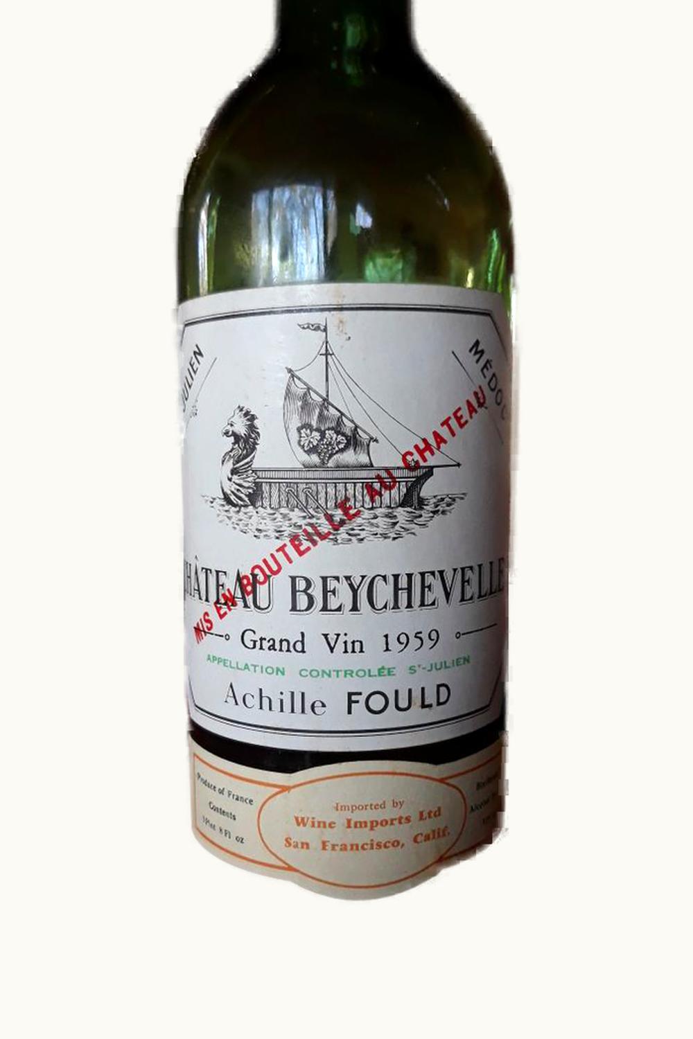 Château Beychevelle Château Beychevelle St. Julien, Médoc, Bordeaux, 1958