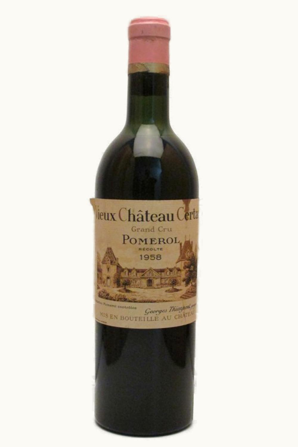 VIeux Château Certan Vieux Château Certan Pomerol, Bordeaux, 1958