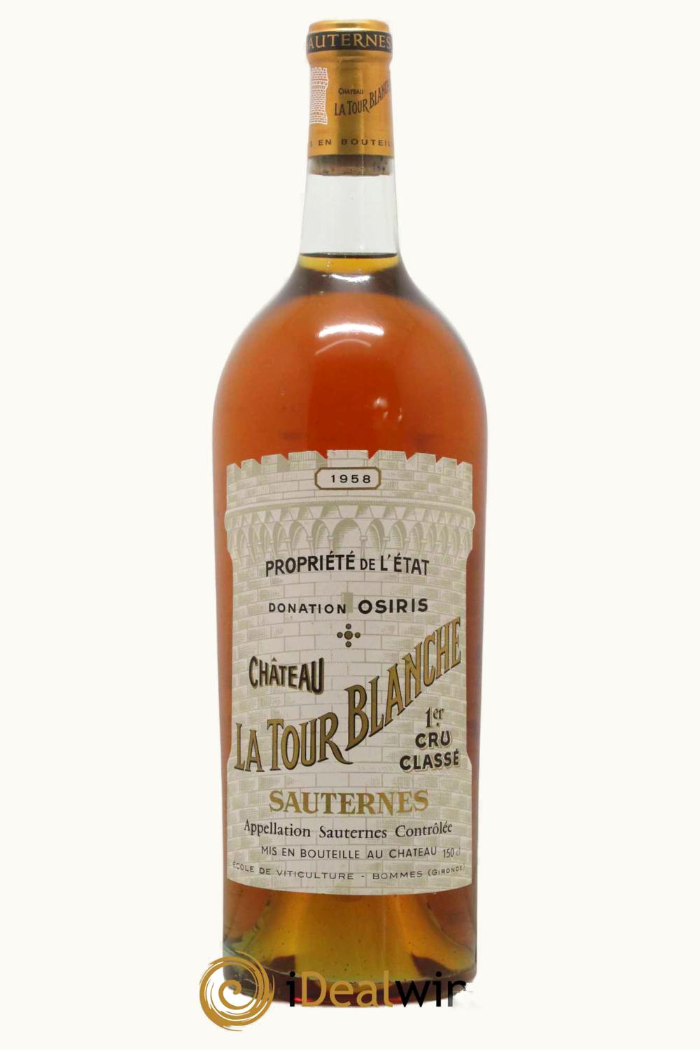 Château La Tour Blanche Château La Tour Blanche Sauternes, Bordeaux, 1958