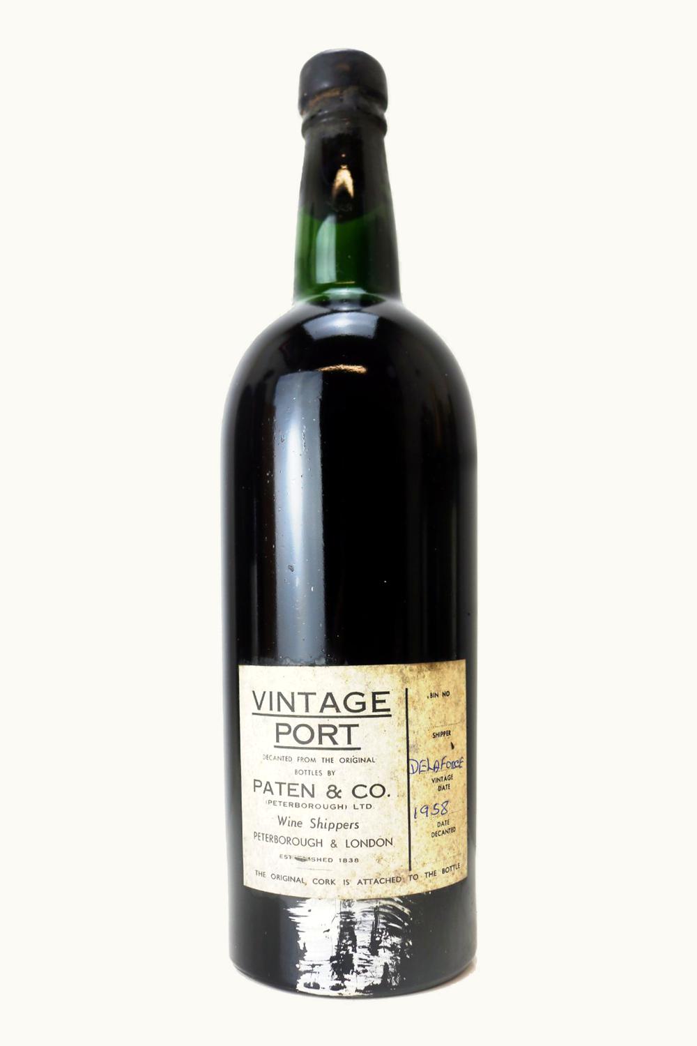 Delaforce Vintage Port Oporto, Douro, Portugal, 1958