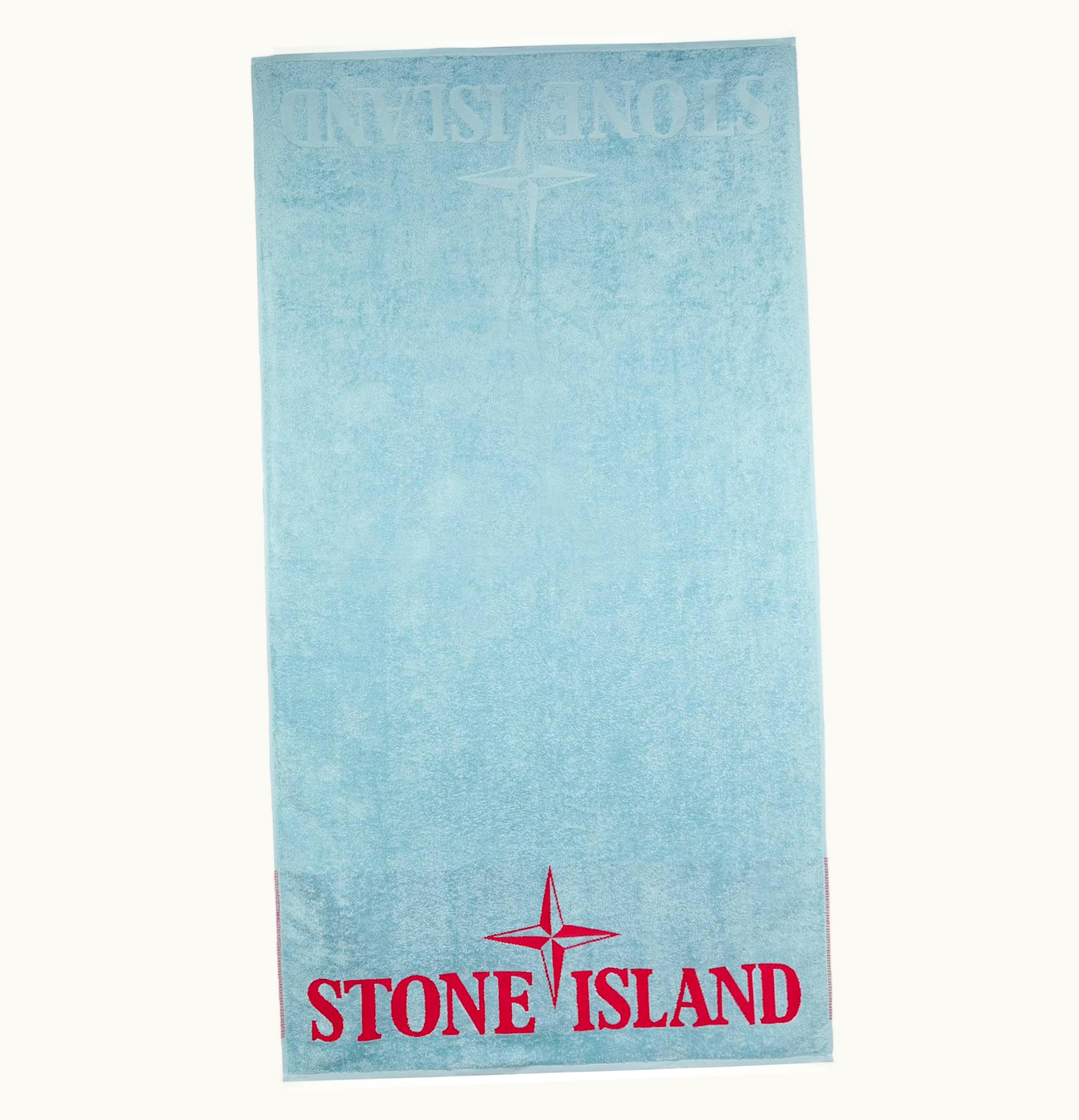 Stone Island Stone Island Beach Towel Aqua