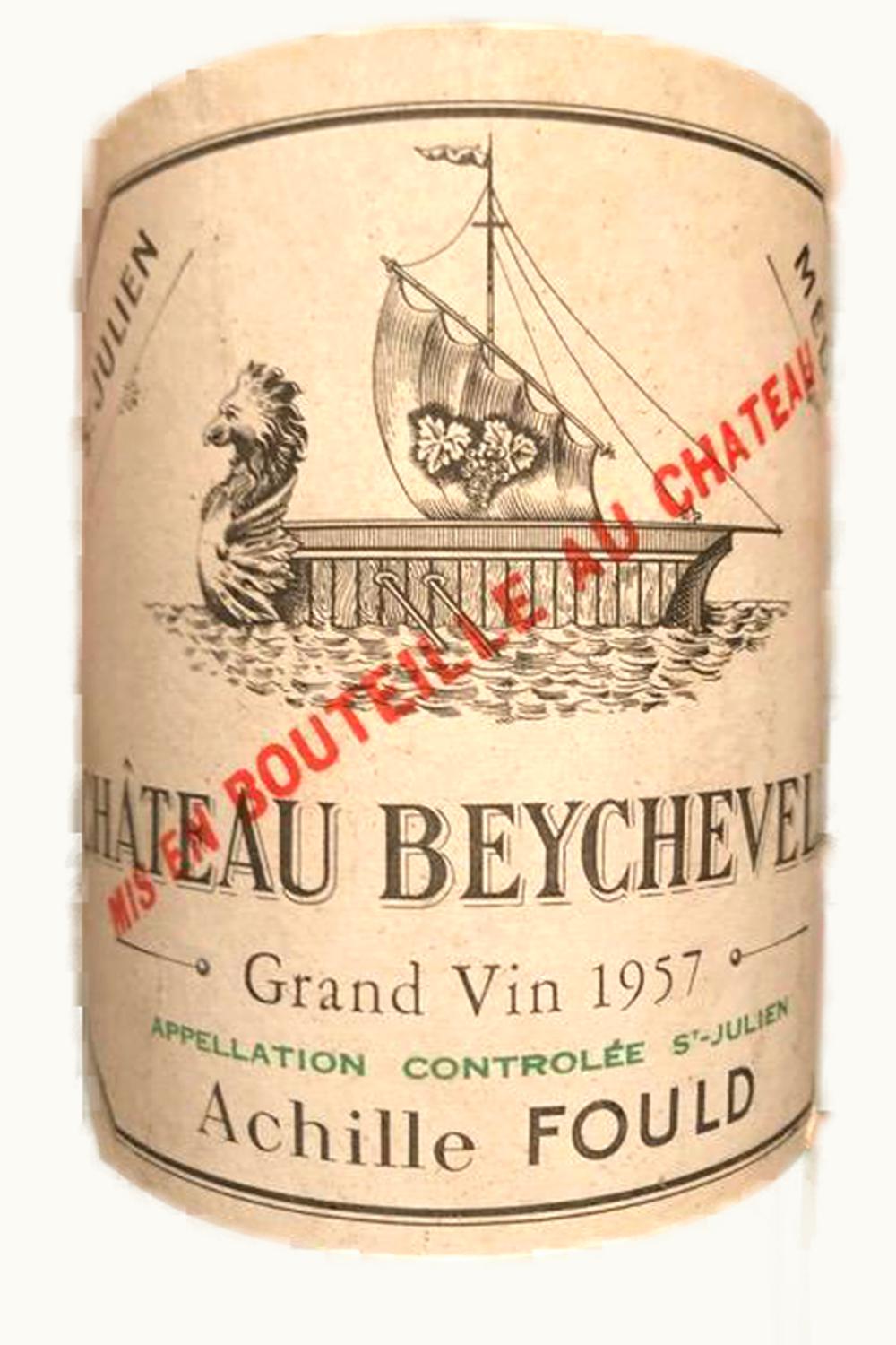 Château Beychevelle Château Beychevelle St. Julien, Médoc, Bordeaux, 1957