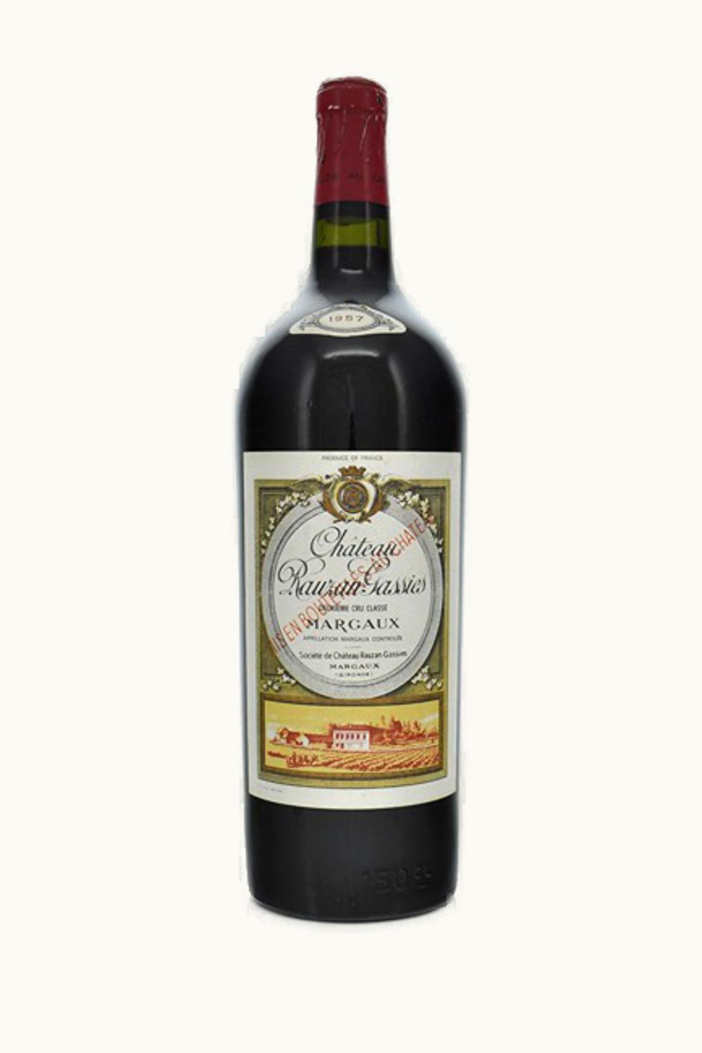 Château Rauzan-Gassies Château Rauzan-Gassies Margaux, Médoc, Bordeaux, 1957