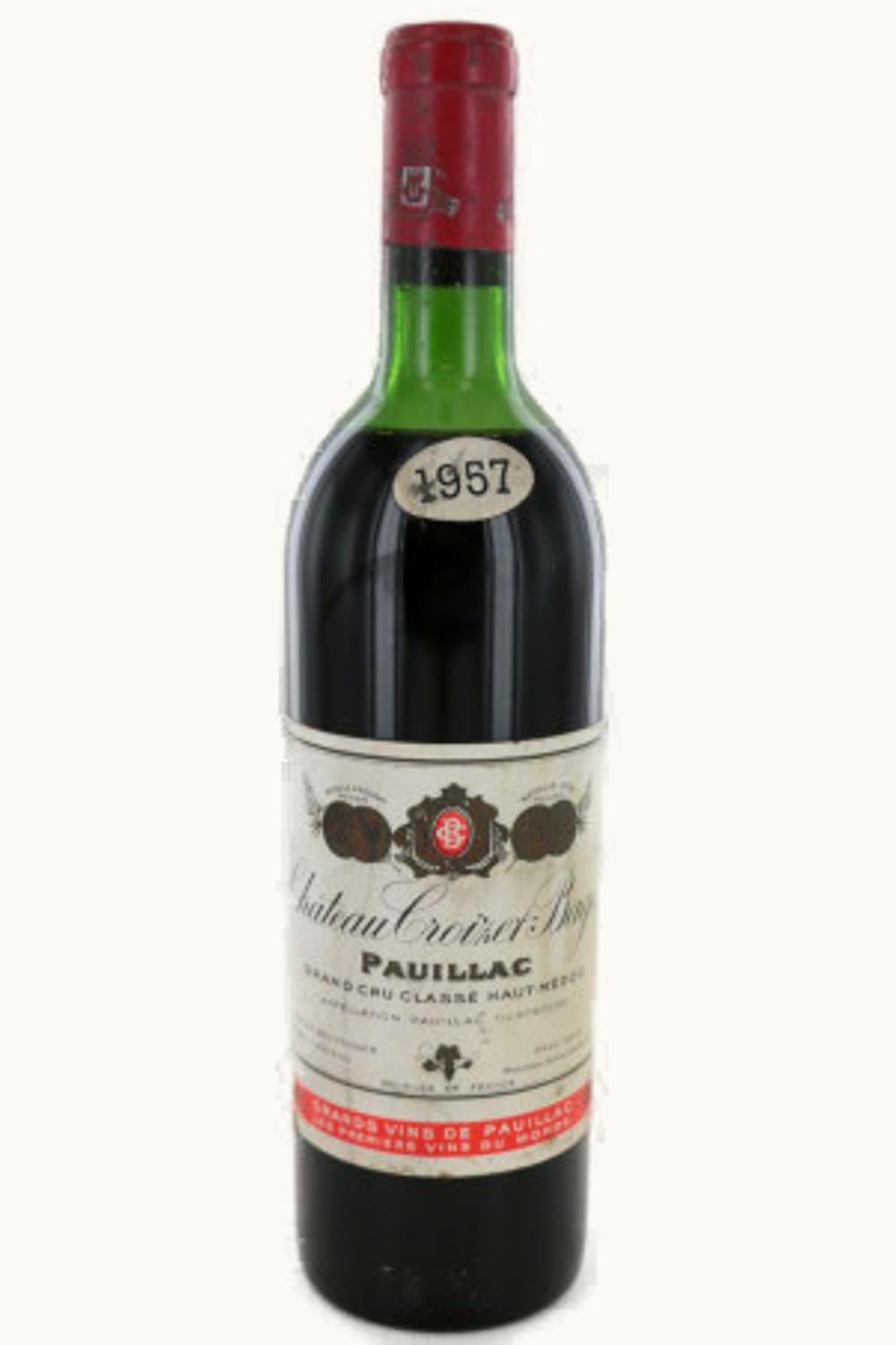 Château Croizet-Bages Château Croizet-Bages Pauillac, Médoc, Bordeaux, France, 1957