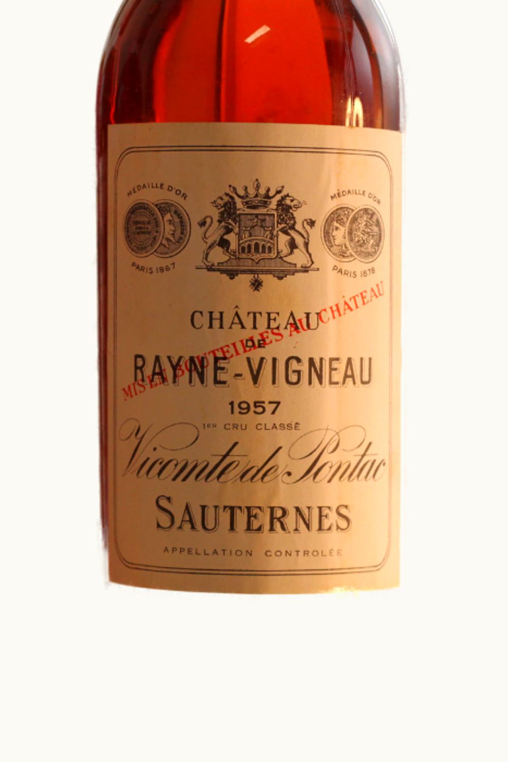 Château de Rayne Vigneau Château de Rayne Vigneau Sauternes, Bordeaux, France, 1957