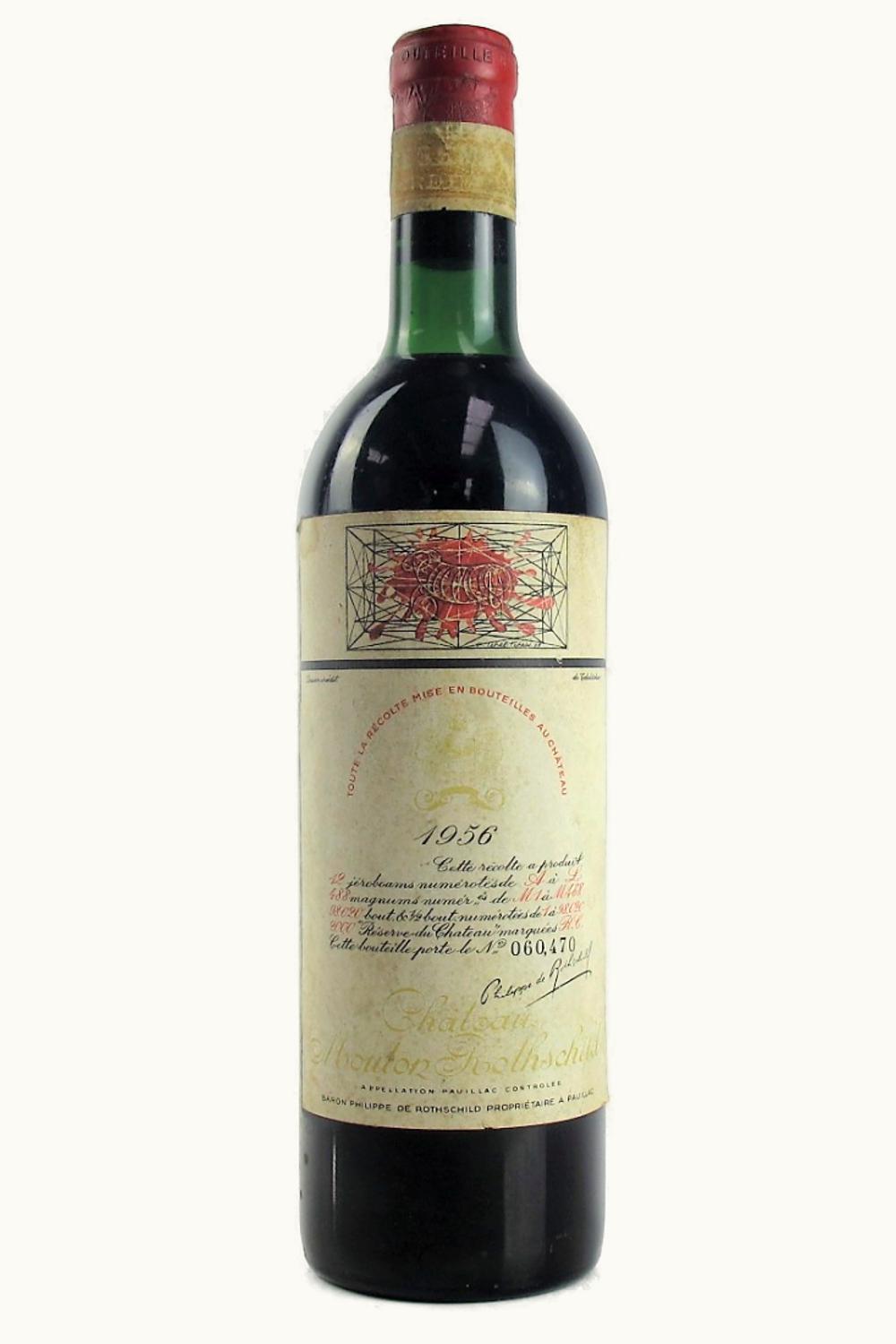 Château Mouton Rothschild Pauillac, Médoc, Bordeaux, France, 1956