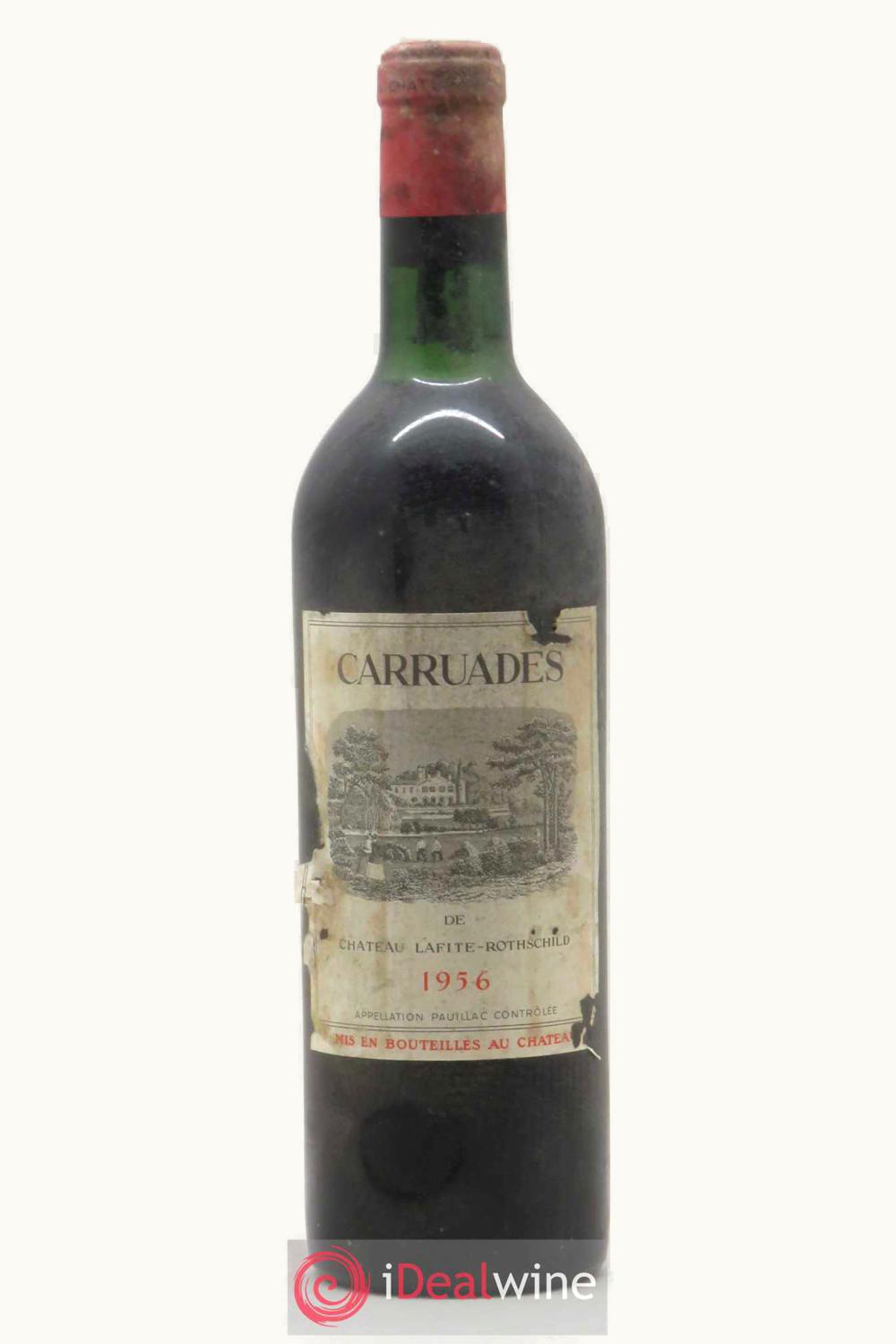 Château Lafite Rothschild Carruades de Pauillac, Médoc, Bordeaux, France, 1956