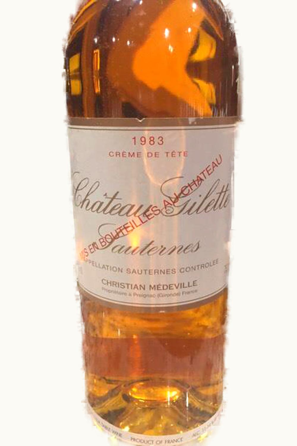 Gilette Crème de Tête Gilette Crème de Tête, Sauternes, Bordeaux, France, 1956