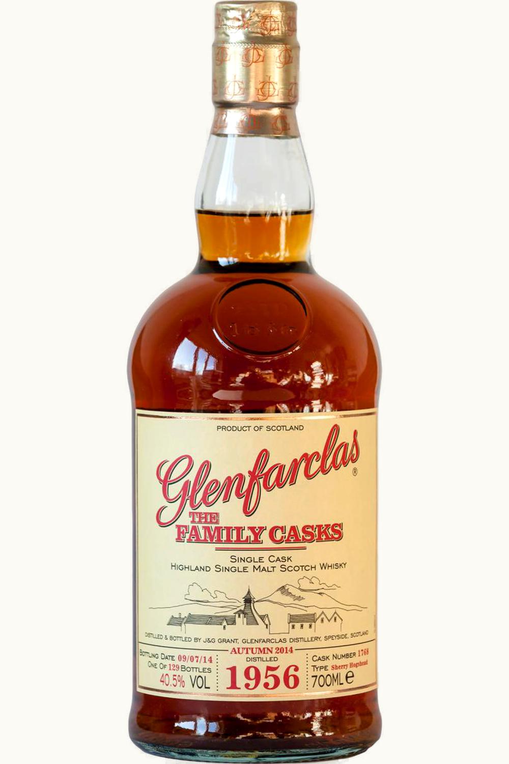 Glenfarclas Glenfarclas Single Cask Malt Scotch Whisky, Highlands, Scotland, 1956