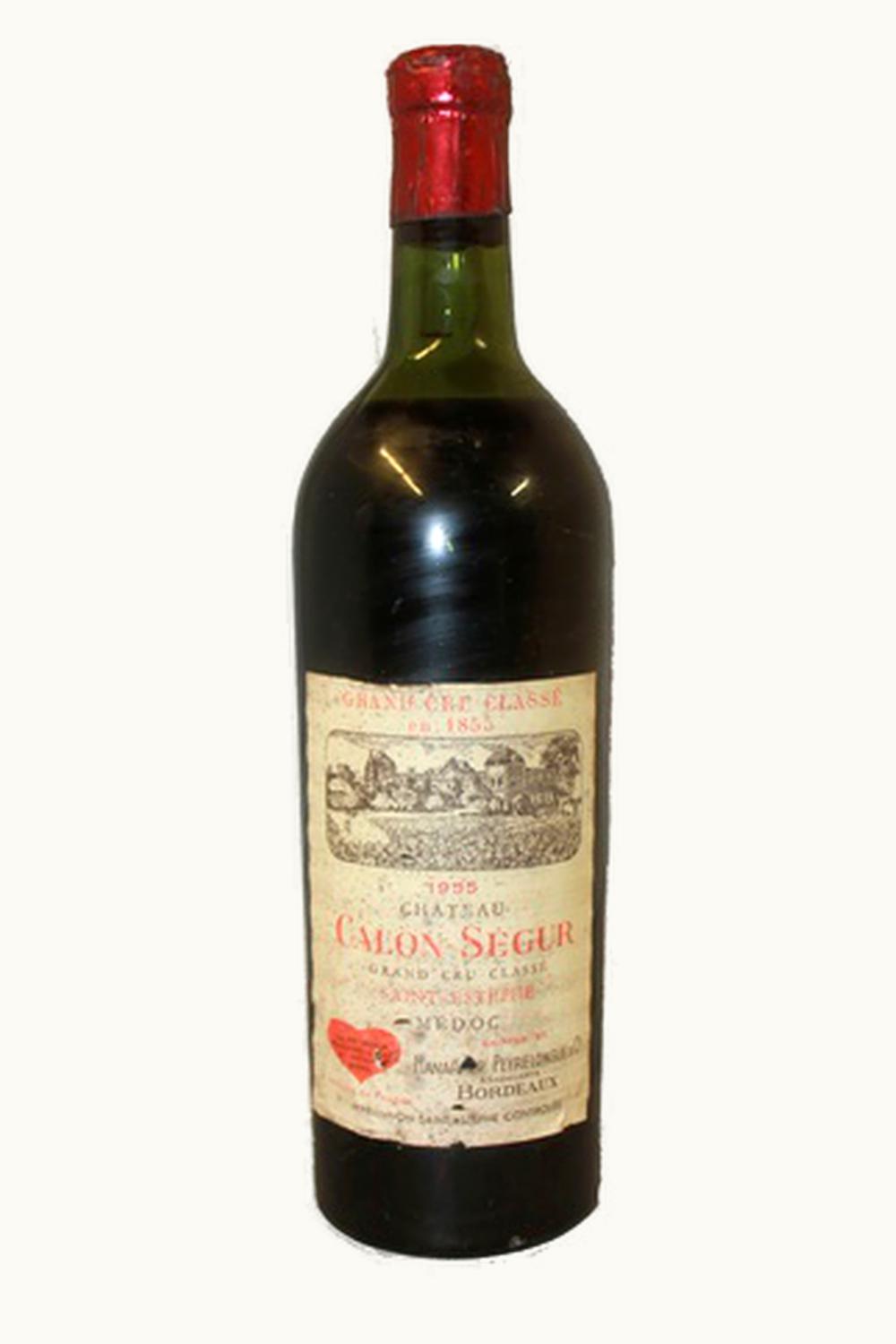 Château Calon-Ségur Château Calon-Ségur St. Estèphe, Médoc, Bordeaux, France, 1955
