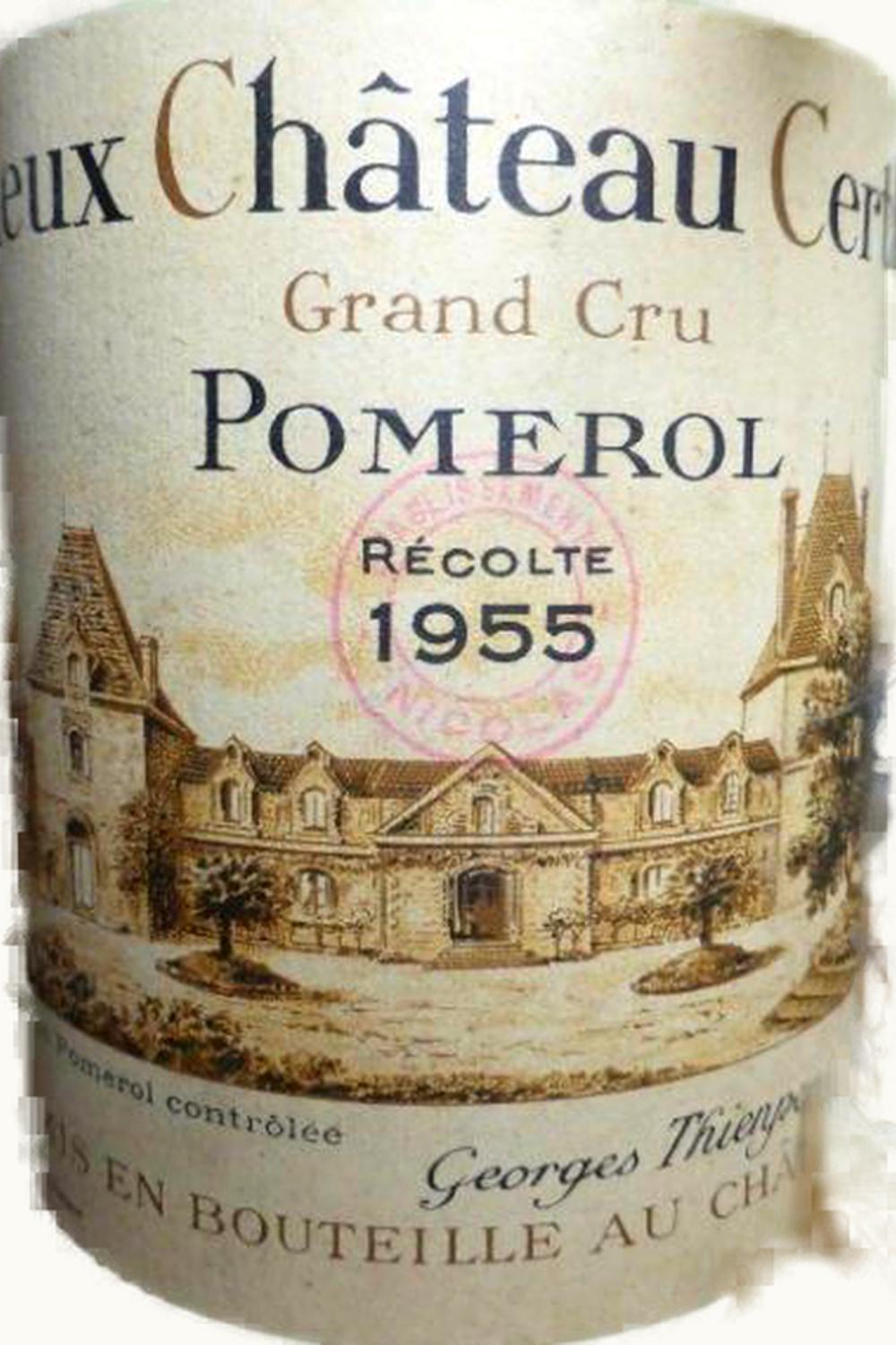 VIeux Château Certan Vieux Château Certan Pomerol, Bordeaux, France, 1955