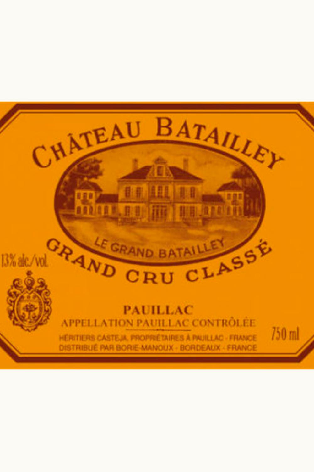 Château Batailley Château Batailley Pauillac, Médoc, Bordeaux, France, 1955