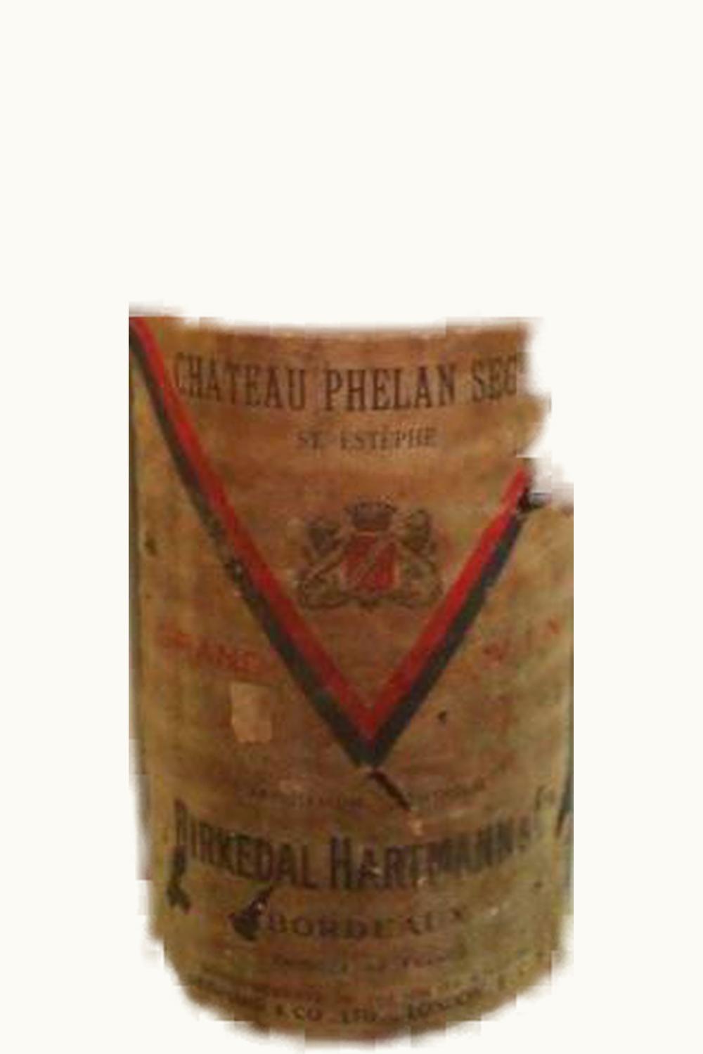 Château Phélan-Ségur Château Phélan-Ségur St. Estèphe, Médoc, Bordeaux, France, 1955