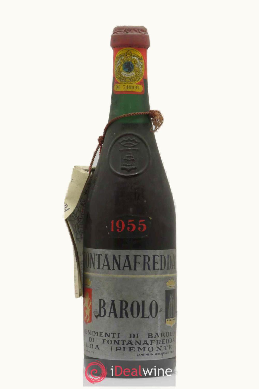 Fontanafredda Fontanafredda DOCG Barolo, Piemonte, Italy, 1955