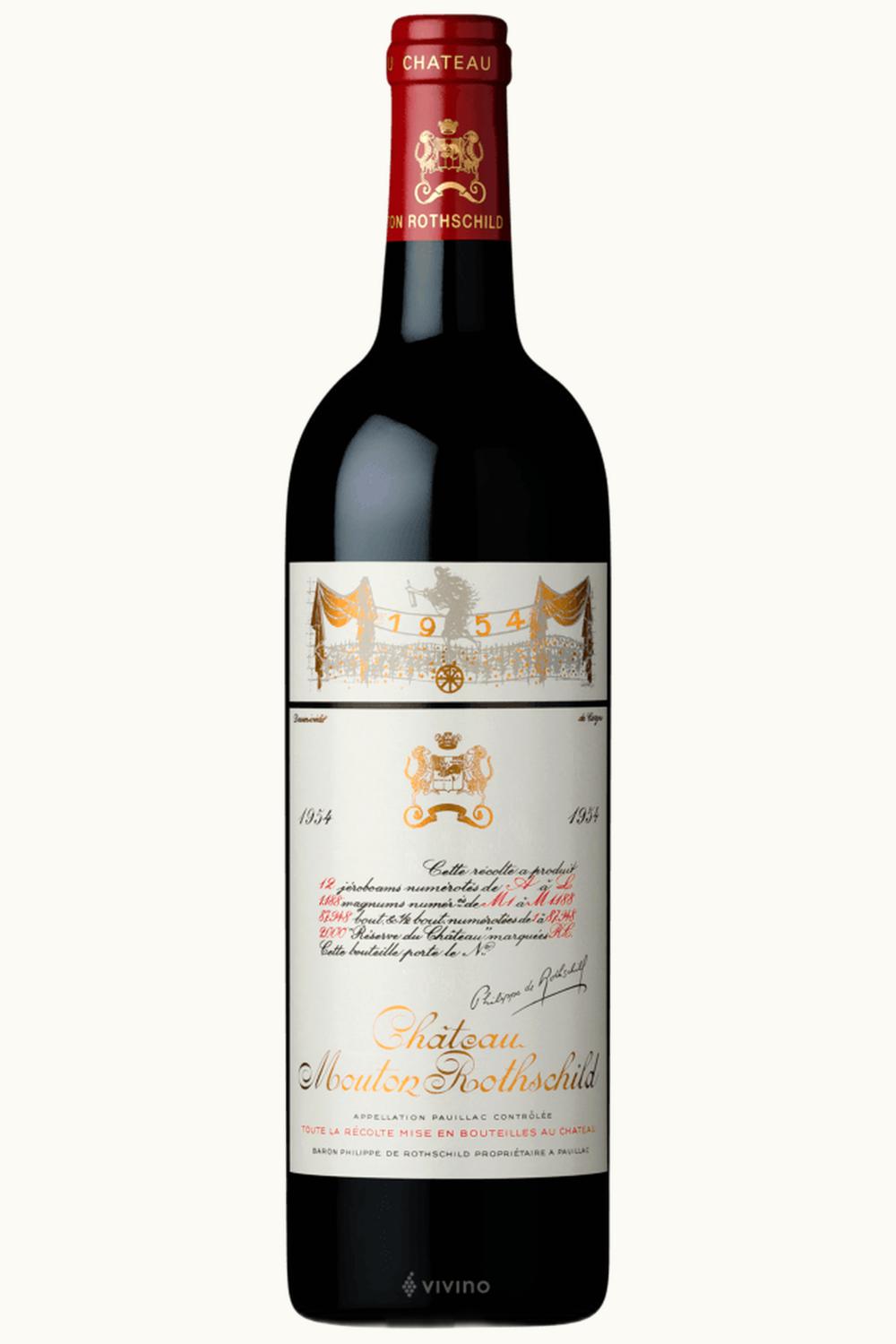 Château Mouton Rothschild Pauillac, Médoc, Bordeaux, France, 1954