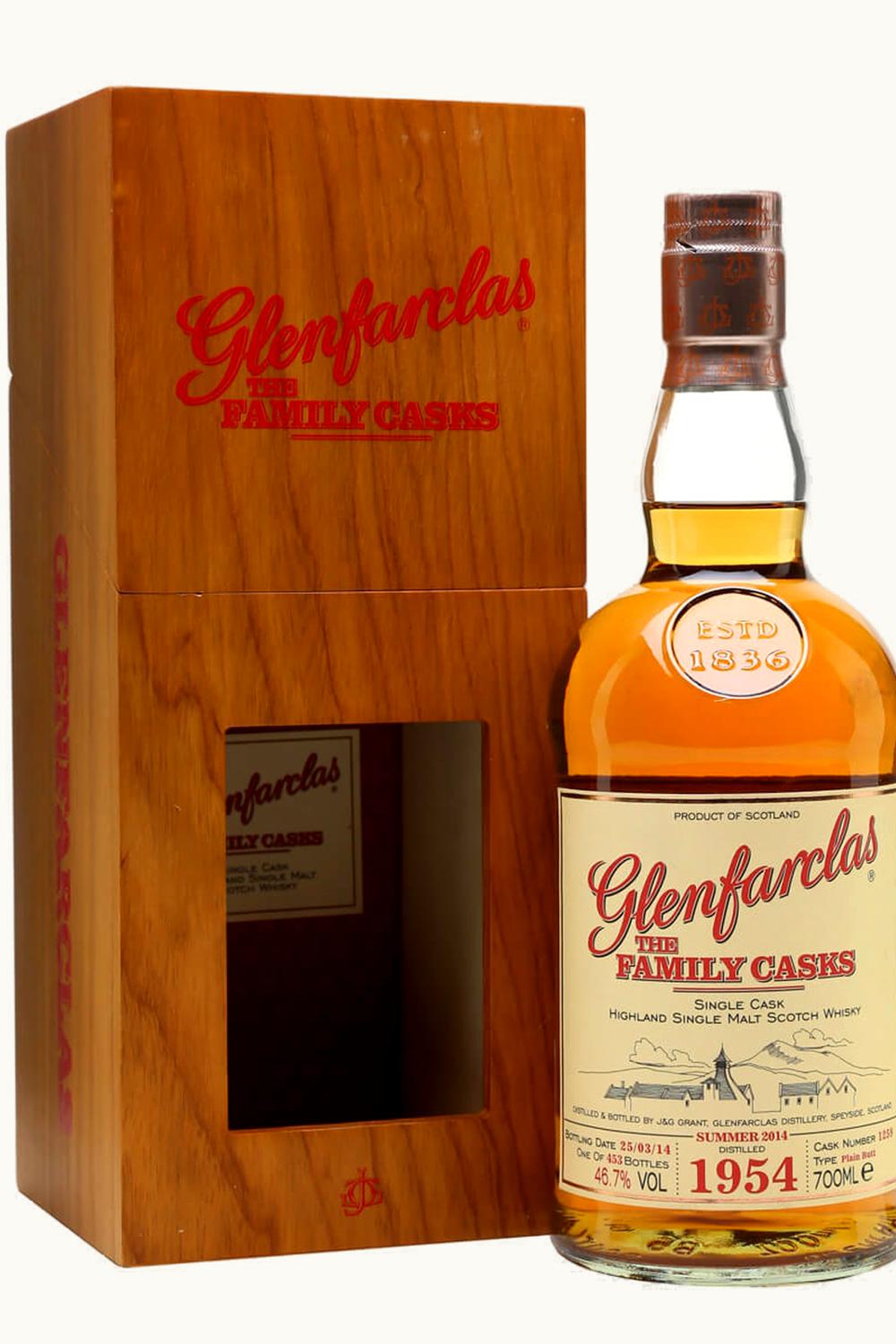 Glenfarclas Glenfarclas The Family Cask Single Vintage Malt Scotch Whisky, Speyside, Scotland, 1954