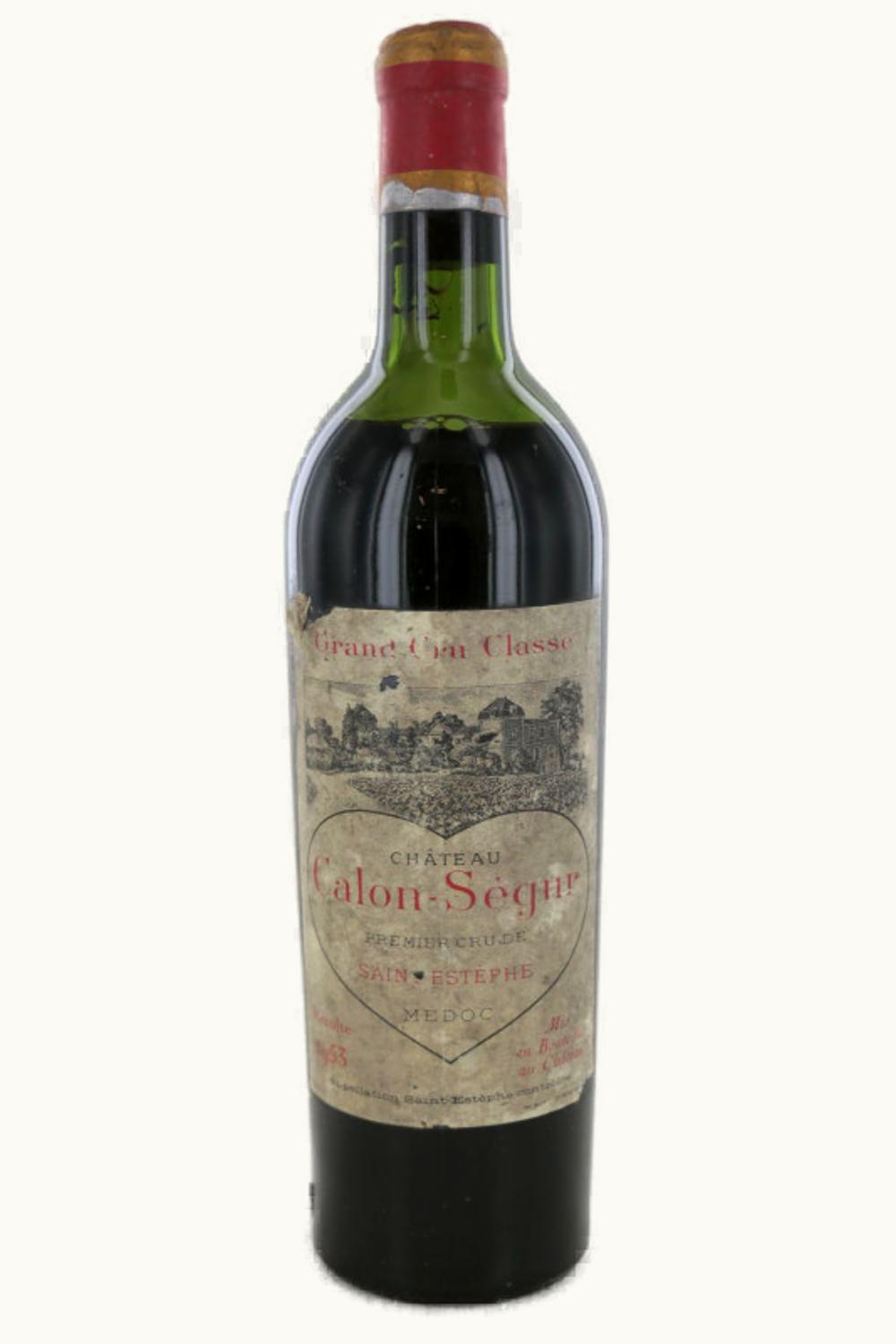 Château Calon-Ségur Château Calon-Ségur St. Estèphe, Médoc, Bordeaux, France, 1953