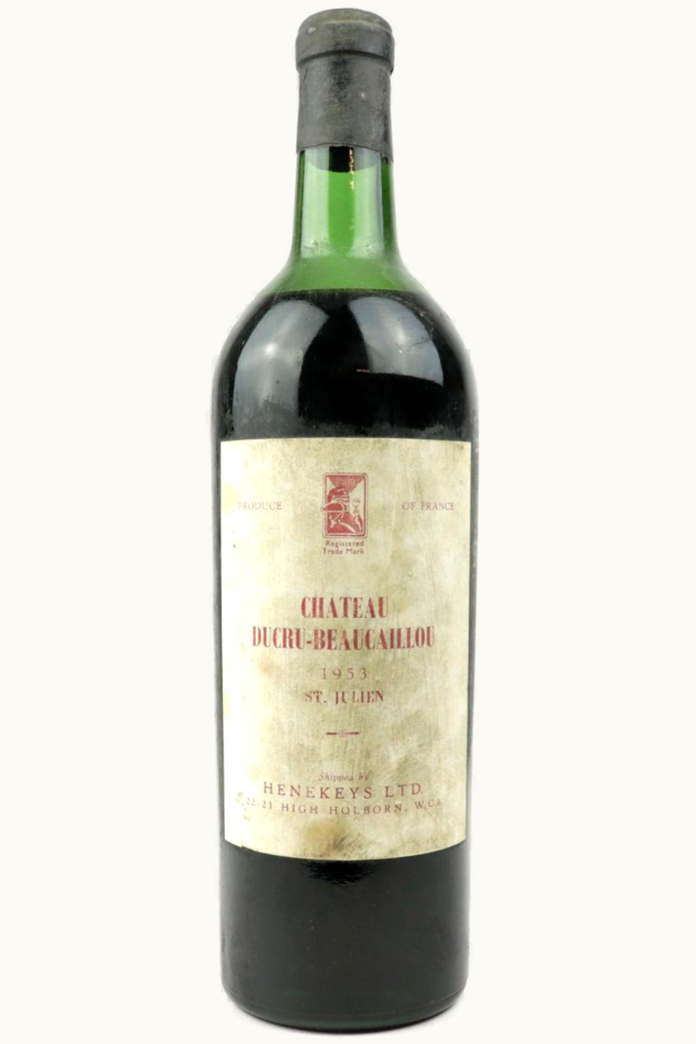Château Ducru-Beaucaillou Château Ducru-Beaucaillou St. Julien, Médoc, Bordeaux, France, 1953