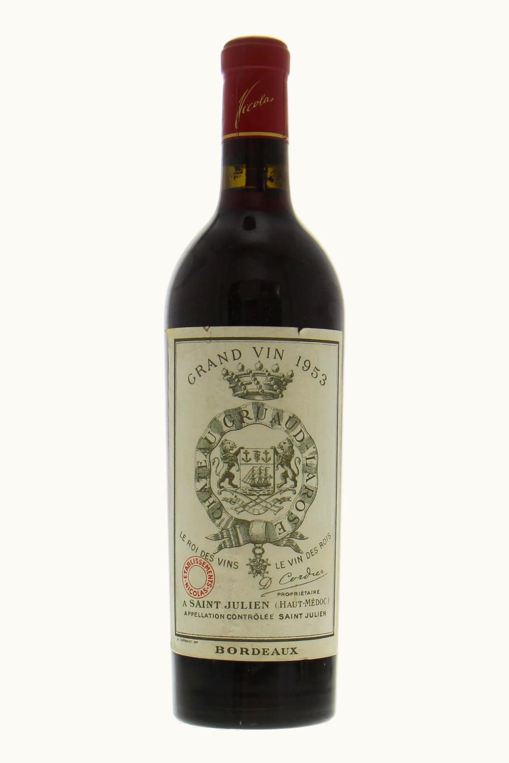 Château Gruaud-Larose Château Gruaud-Larose St. Julien, Médoc, Bordeaux, France, 1953