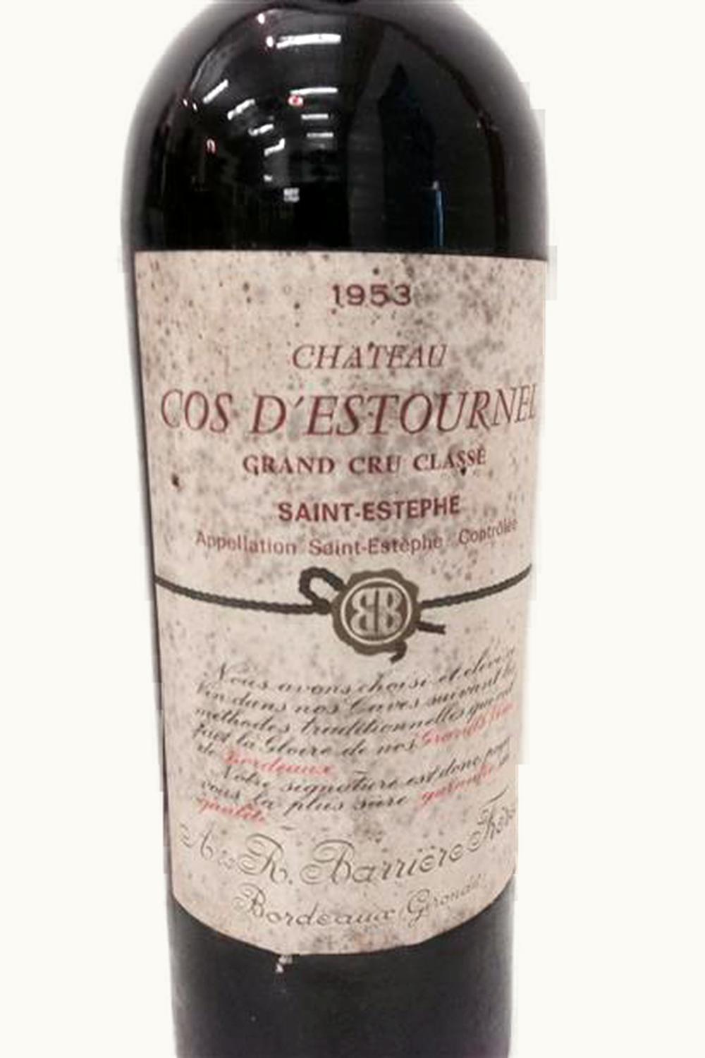 Château Cos d'Estournel Château Cos d'Estournel St. Estèphe, Médoc, Bordeaux, France, 1953