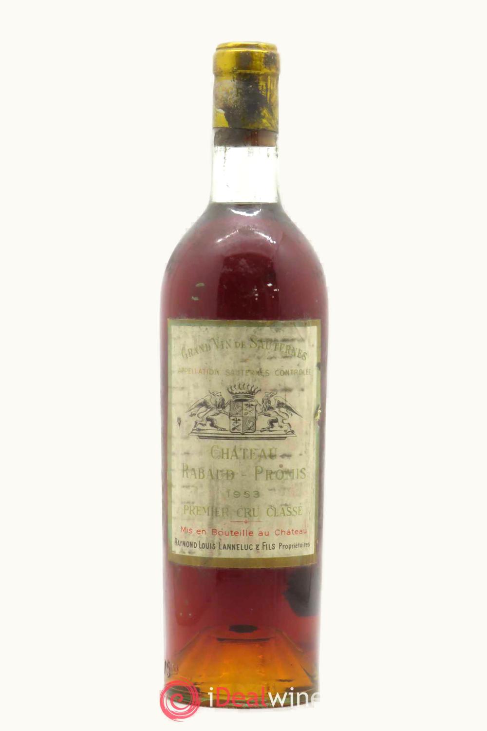 Château Rabaud-Promis Château Rabaud-Promis Sauternes, Bordeaux, France, 1953