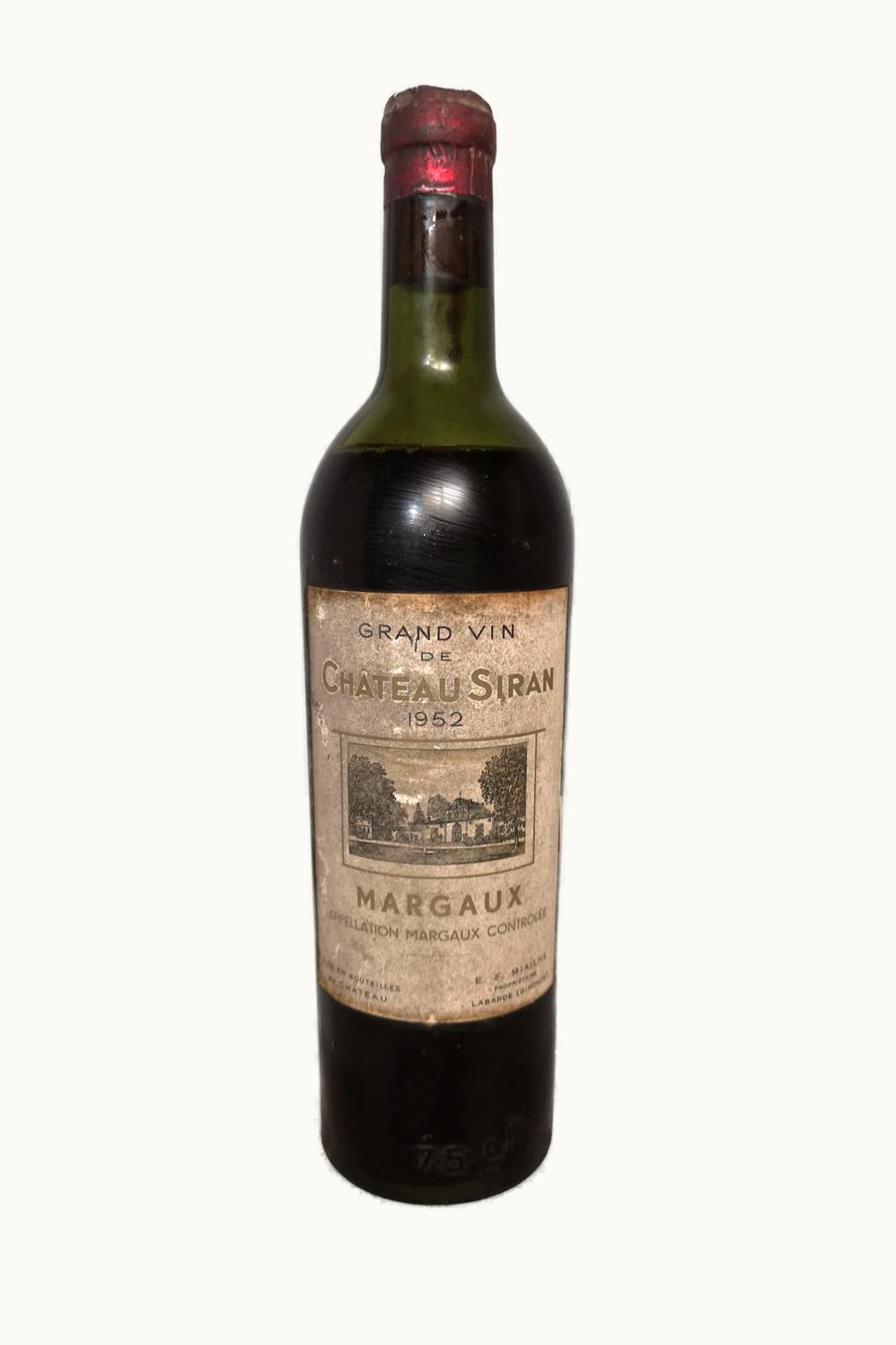 Château Siran Siran Margaux, Médoc, Bordeaux, France, 1952