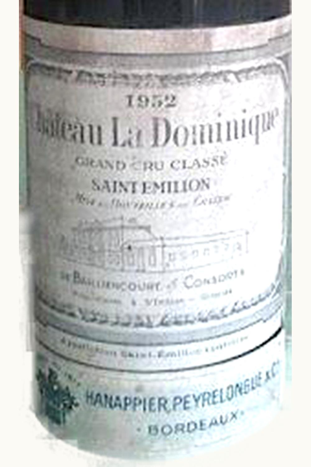 Château La Dominique La Dominique St. Émilion Grand Cru, Bordeaux, France, 1952