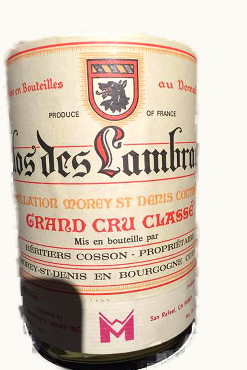 Héritier Cosson Héritier Cosson Grand Cru Côte de Nuits Clos de Lambrays, Morey-St-Denis, Burgundy, France, 1951