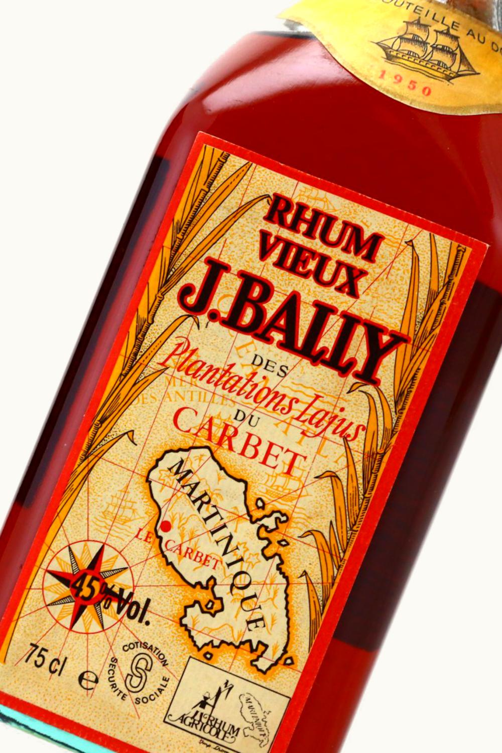 J. Bally J. Bally Millésime Rum Vieux, Martinique, Caribbean, 1950
