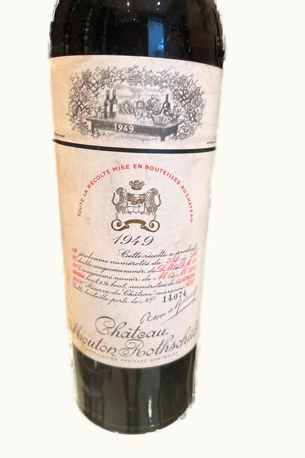 Château Mouton Rothschild Pauillac, Médoc, Bordeaux, France, 1949