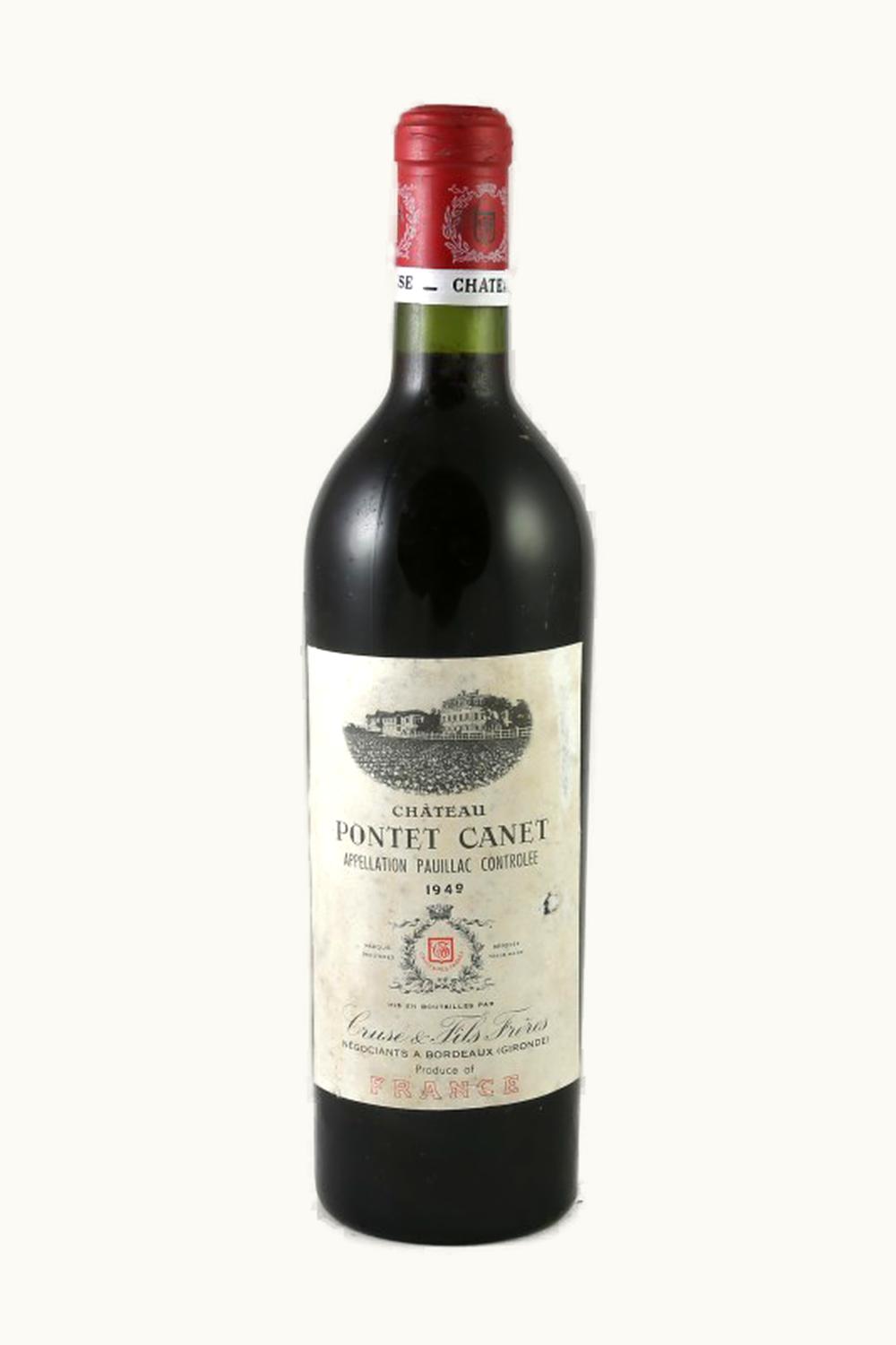 Château Pontet-Canet Château Pontet-Canet Pauillac, Médoc, Bordeaux, France, 1949