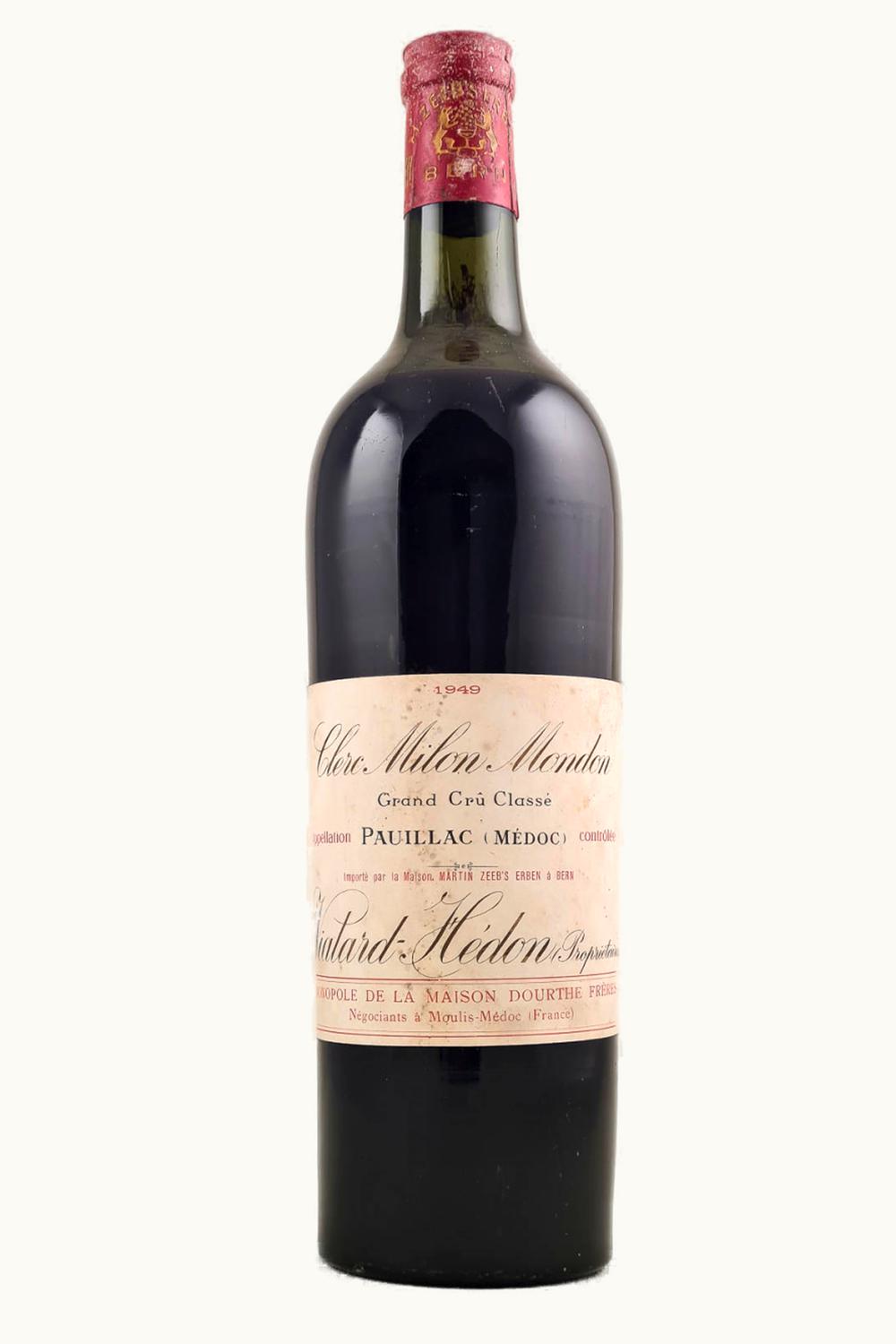Château Clerc Milon Château Clerc-Milon Pauillac, Médoc, Bordeaux, France, 1949