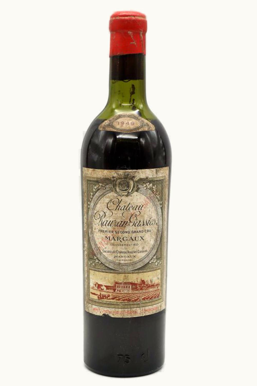 Château Rauzan-Gassies Château Rauzan-Gassies Margaux Médoc Bordeaux, 1949